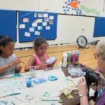 Art classes with Mr. Todd during summer camp 2