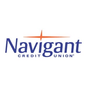 Navigant Credit Union logo with orange compass star above text, EnrichEd supporting education and safe community enrichment.
