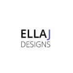 Minimal ELLAJ DESIGNS logo with purple J and clean black type suggesting enrichment, community support, safe spaces (EnrichEd)