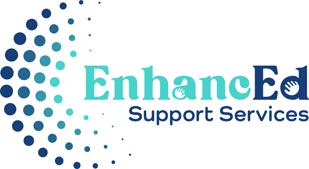 EnhancEd Support Services logo with teal-blue dotted semicircle, conveying education support and community care