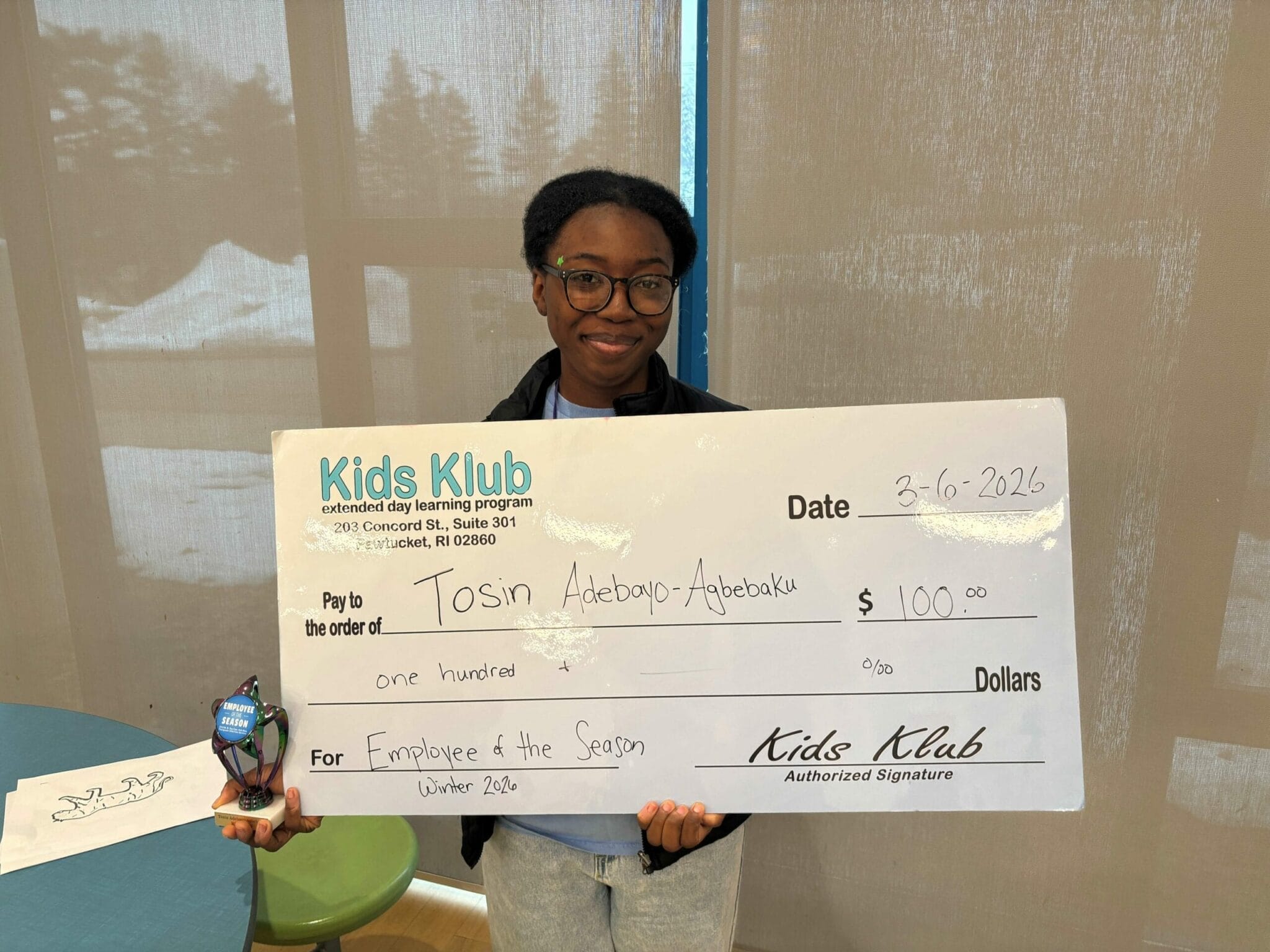 Congratulations to our Employee of the Season - Winter 2026 1