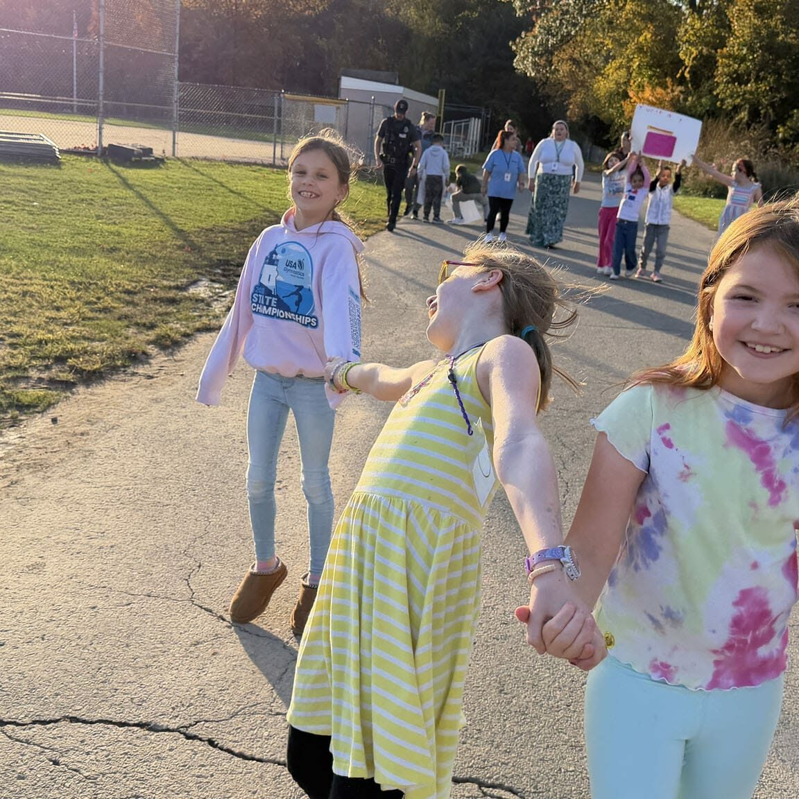 Three education logos signaling enrichment and safe community programs: EnhancEd, EnrichEd with activity icons, and NurturEd